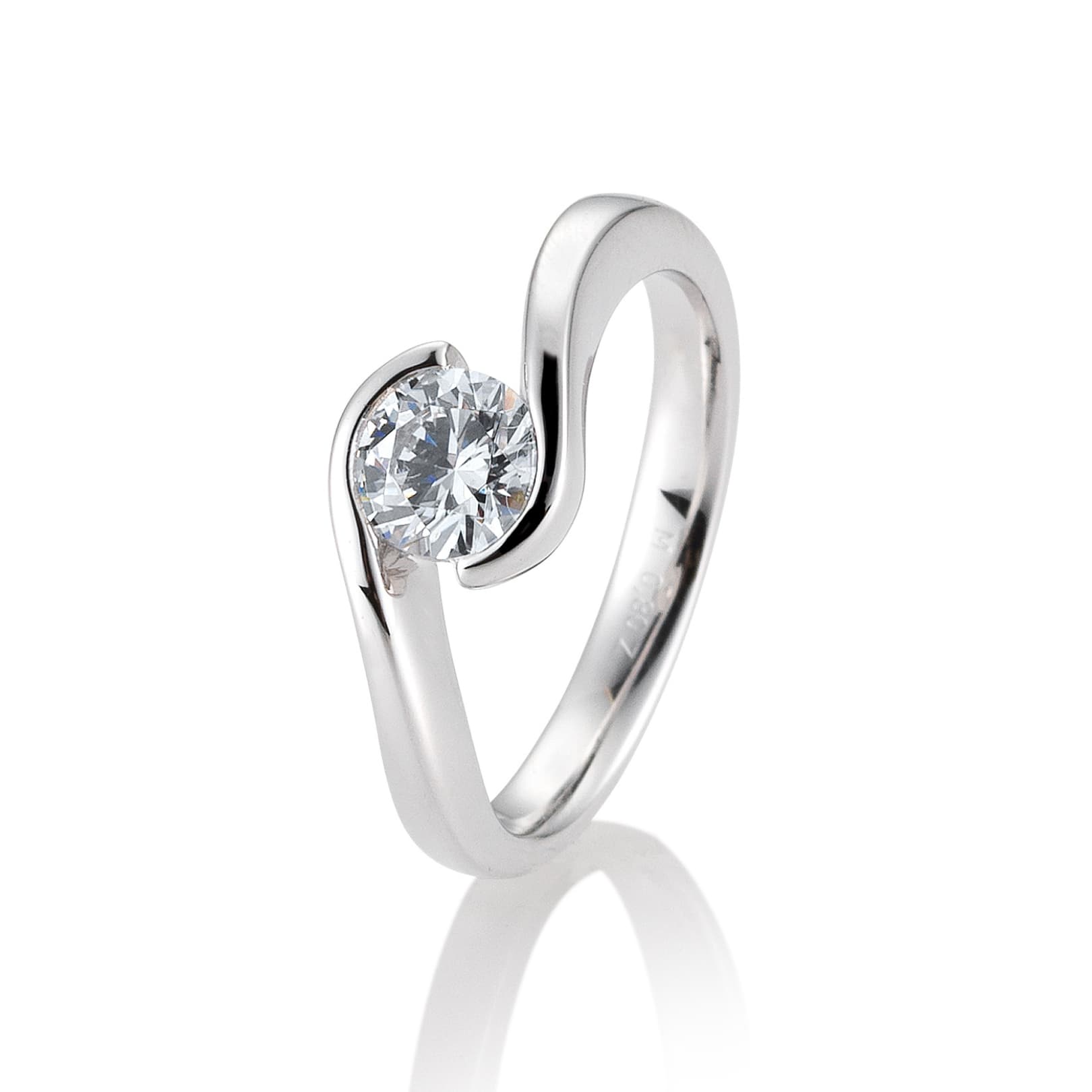 BREUNING Twist 0,80ct. női gyémántgyűrű – 1. kép
