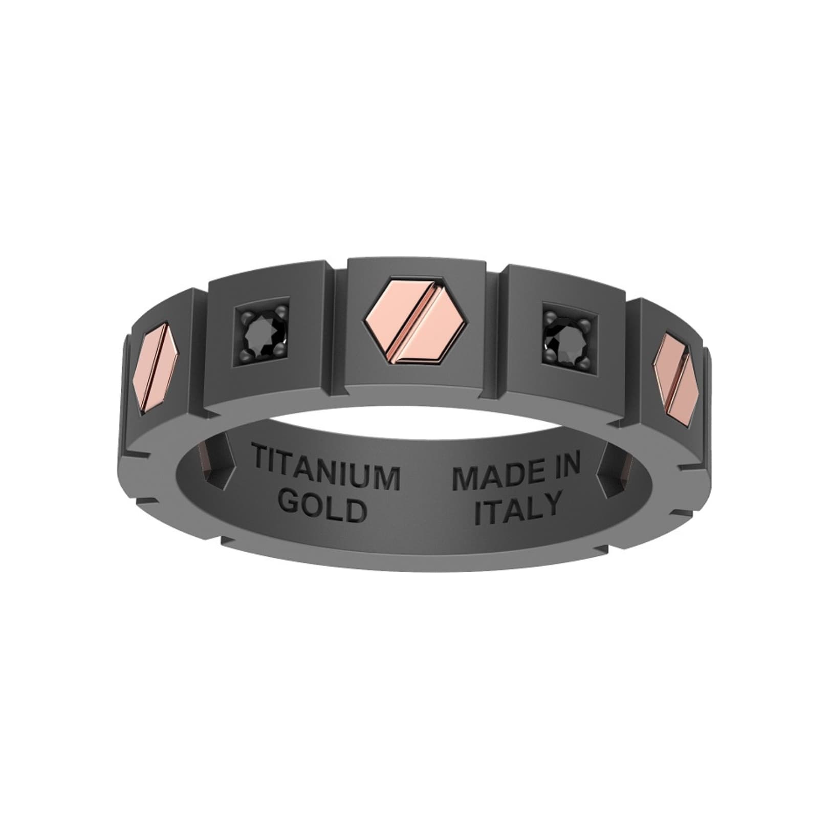 ZANCAN Eternity Titanium férfi gyűrű