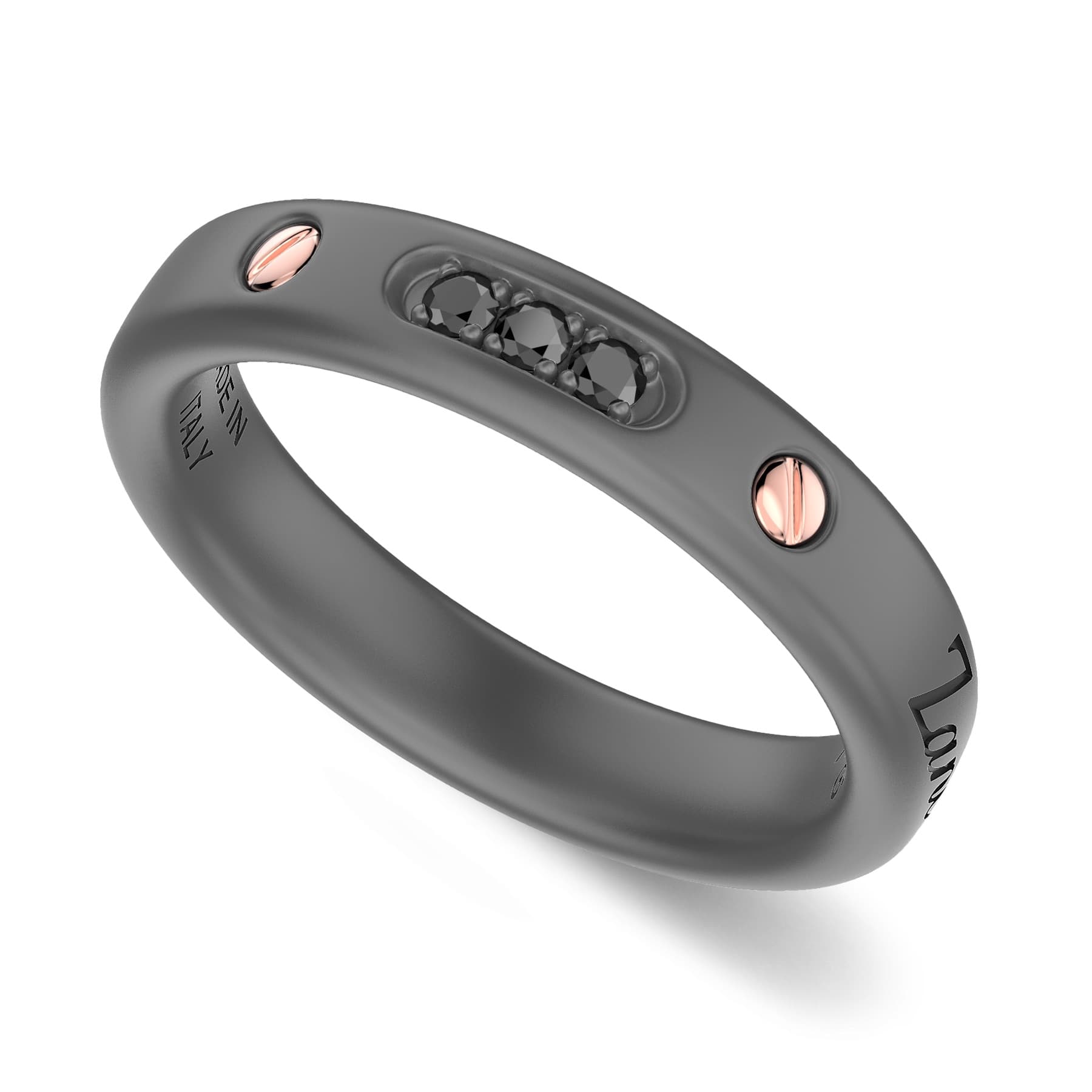 ZANCAN Eternity Titanium férfi gyűrű